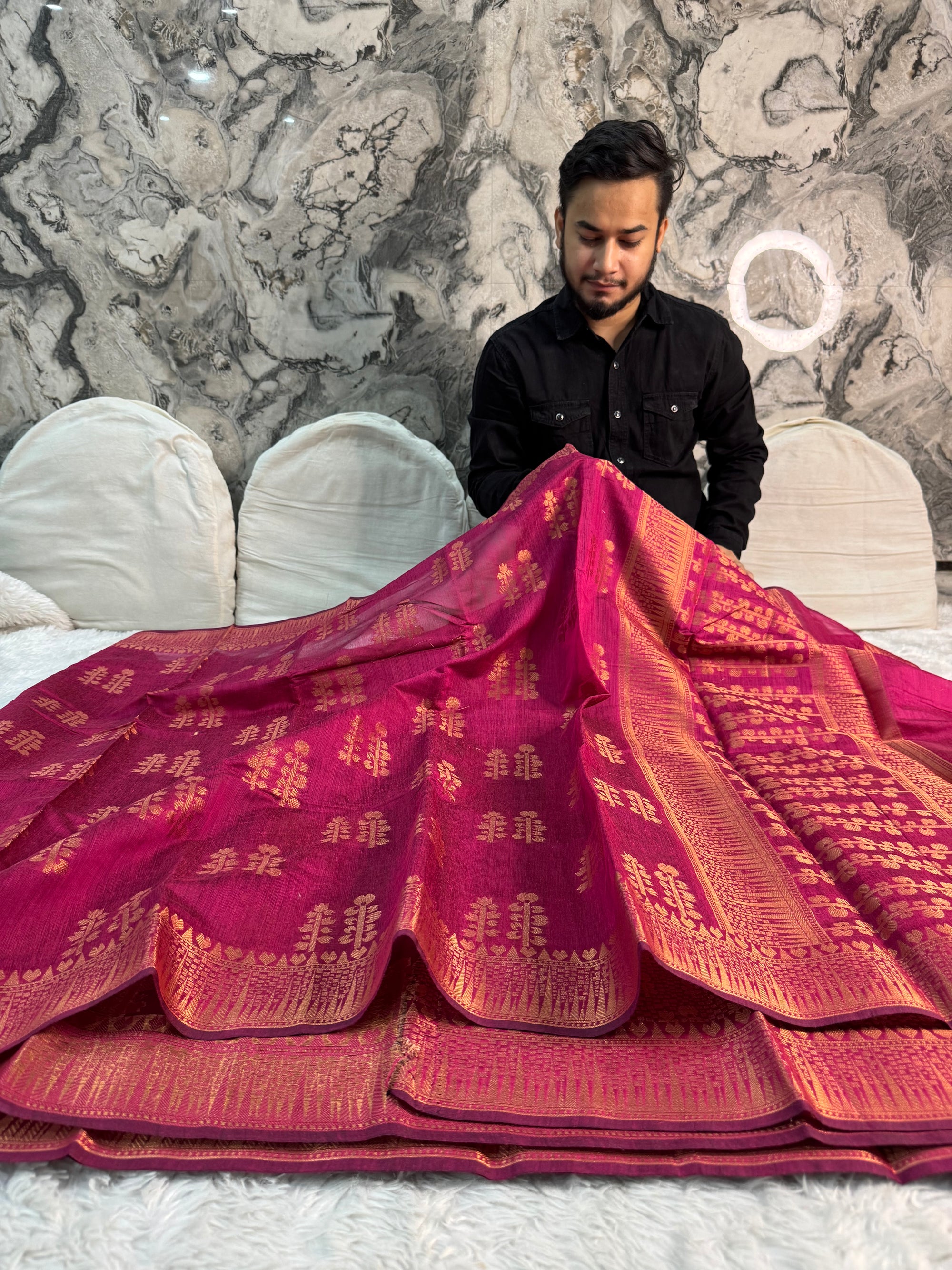 TRADITIONAL RANI BANARASI SOFT SILK SAREE