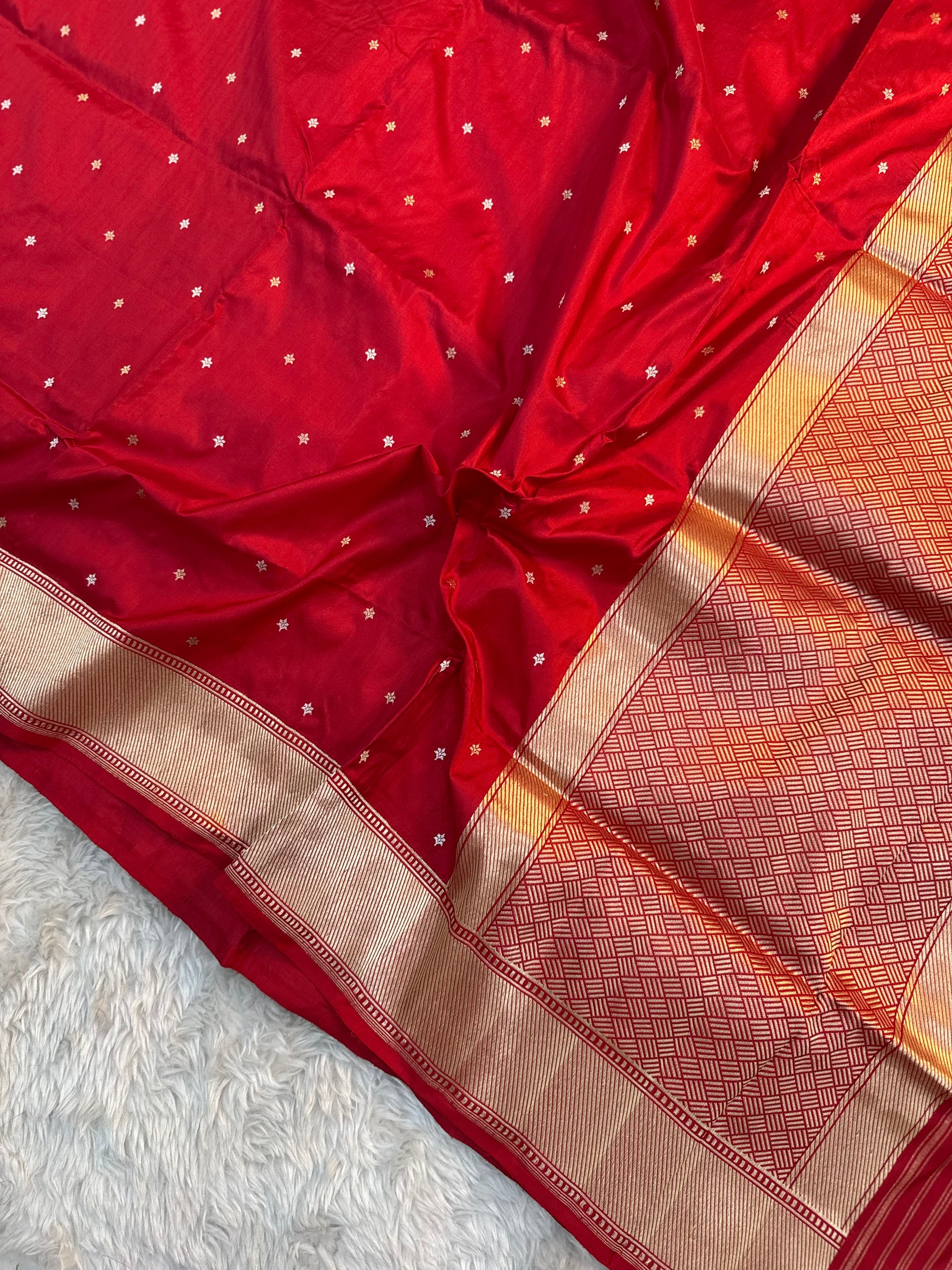 PURE KATAN SILK KADHUWA BOOTI SAREE
