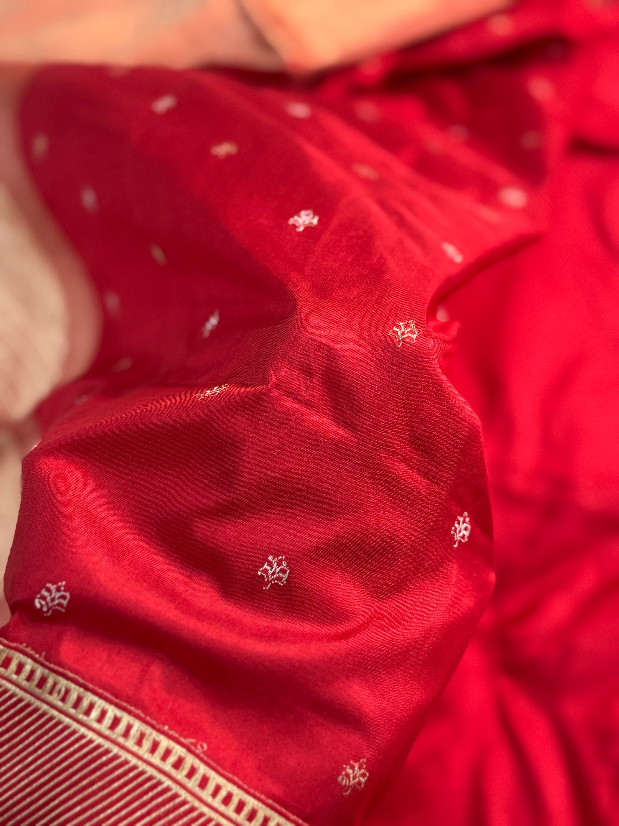 PURE KATAN SILK KADHUWA BOOTI SAREE