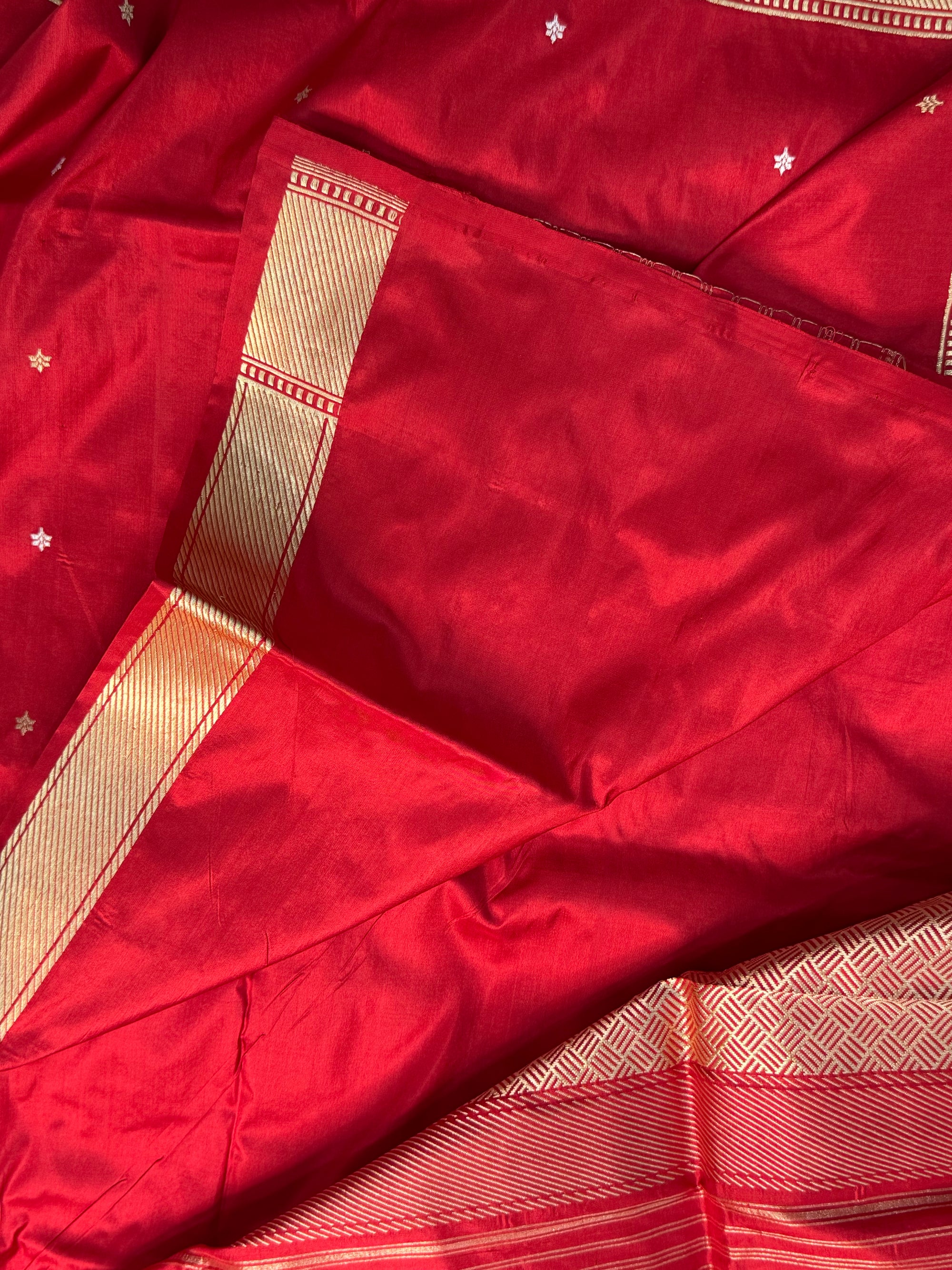 PURE KATAN SILK KADHUWA BOOTI SAREE
