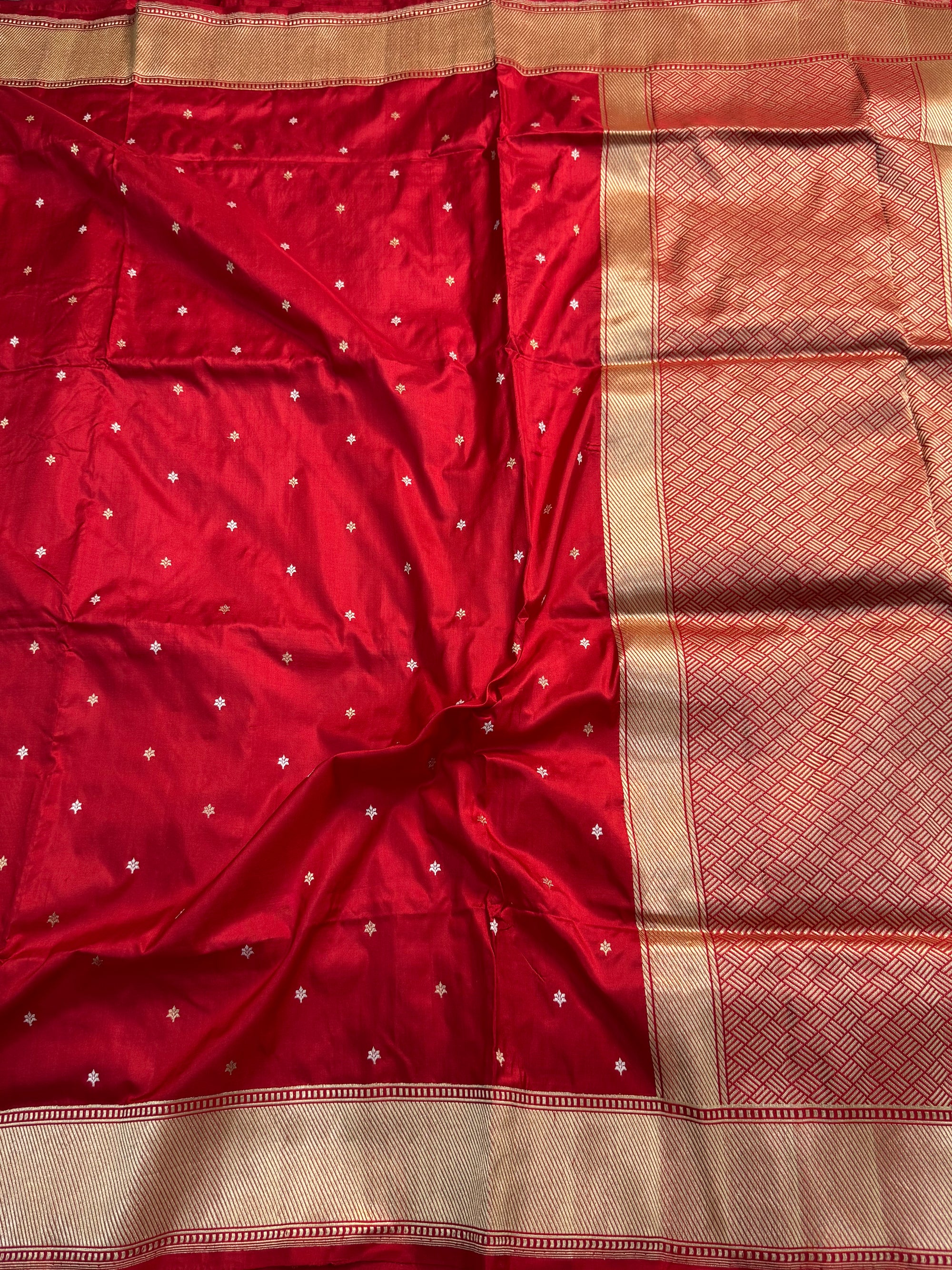 PURE KATAN SILK KADHUWA BOOTI SAREE