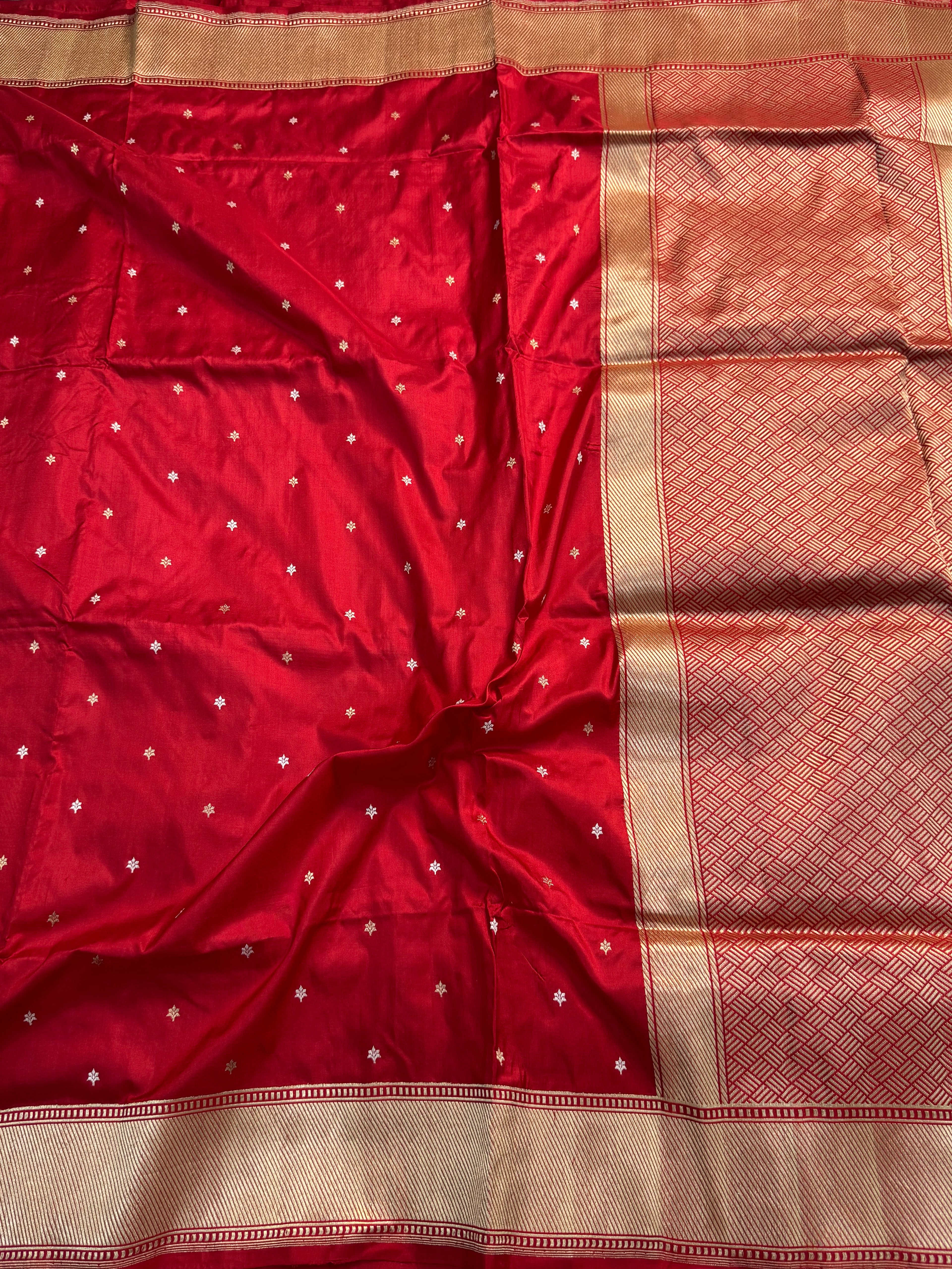 PURE KATAN SILK KADHUWA BOOTI SAREE