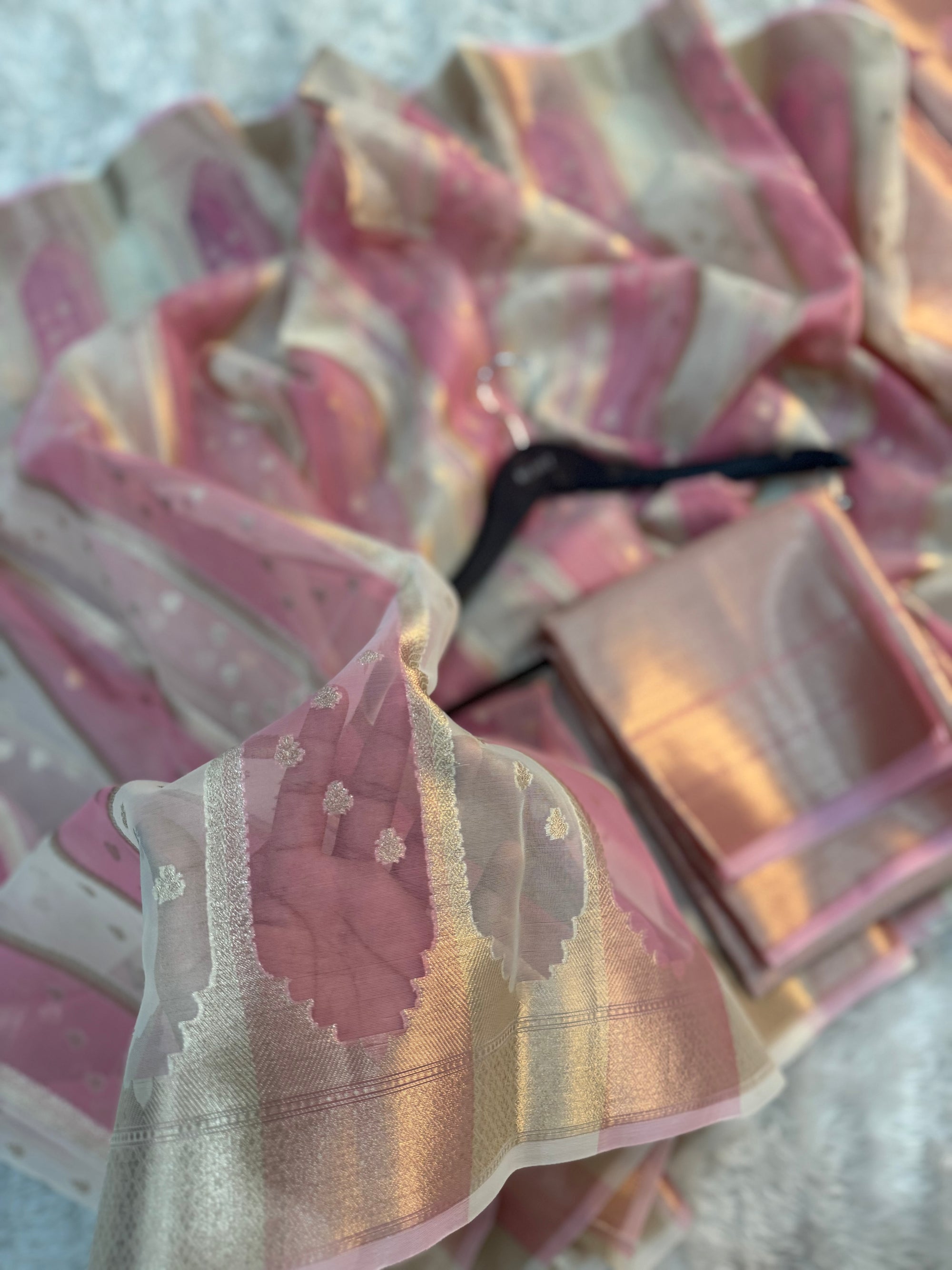 PREMIUM KAIRA MA’AM INSPIRED KORA ORGANZA SILK SAREE