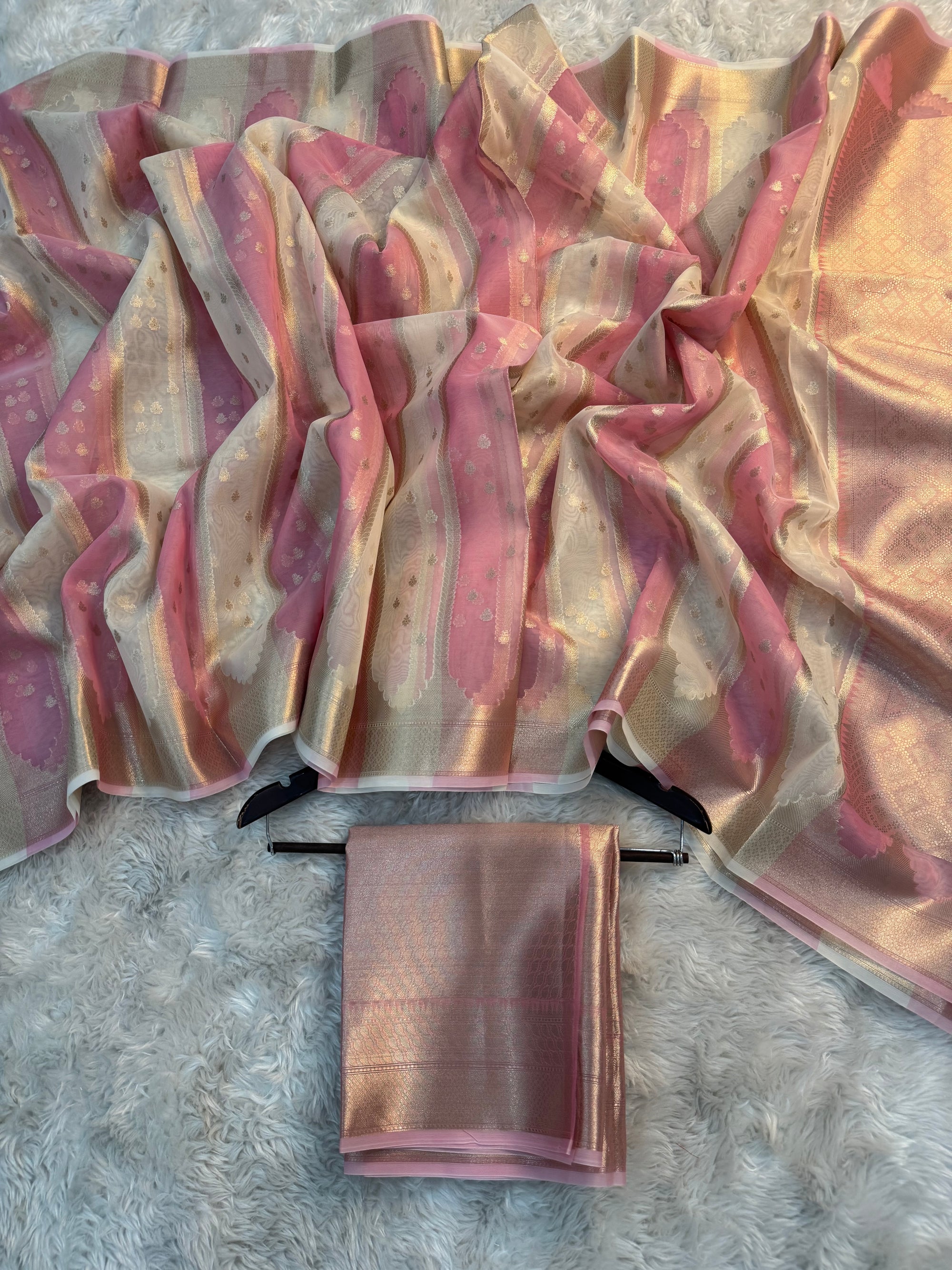 PREMIUM KAIRA MA’AM INSPIRED KORA ORGANZA SILK SAREE