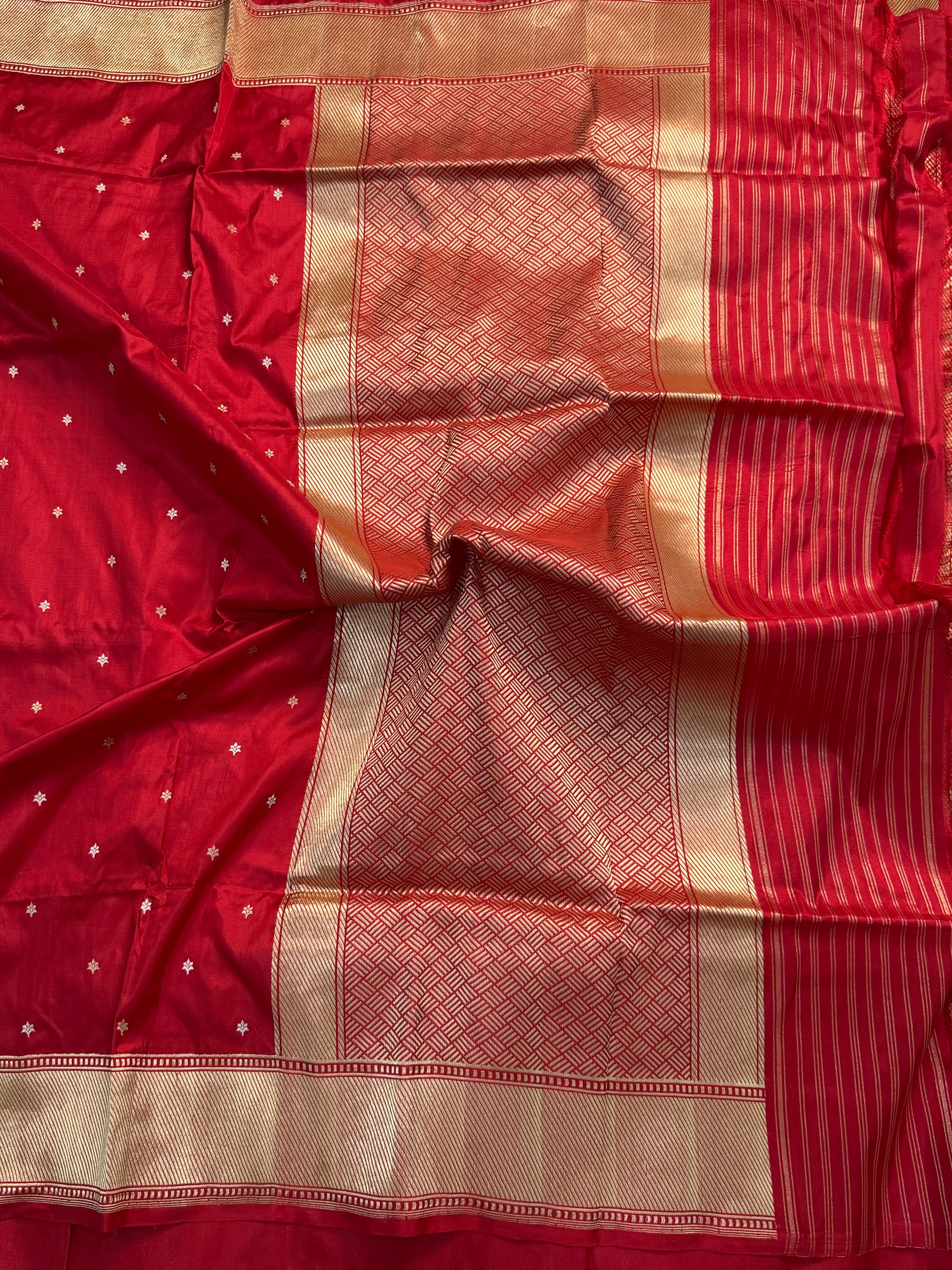 PURE KATAN SILK KADHUWA BOOTI SAREE
