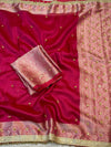 PREMIUM GHUNGROO WORK SOFT BANARASI TISSUE SILK DESIGNER SAREE